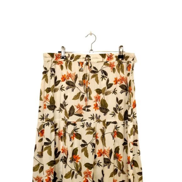 JEANSWEST Ellen Ladder Trim White Botanical Midi Skirt -  BNWT - Picture 5 of 10